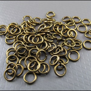 Open Jump Rings bronze Ø 5 mm R103 image 5