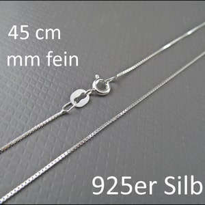 Real 925 Silver Link Chain 45cm HK925-24 image 1