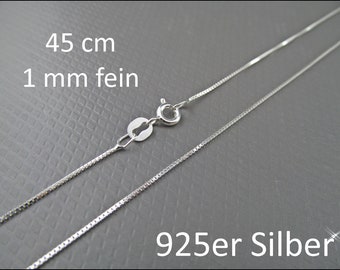 Real 925 Silver Link Chain 45cm  HK925-24