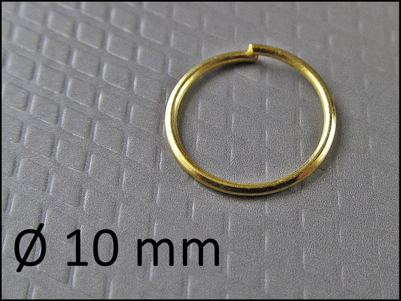 50x 100x or 200x Gold Plated Jump Rings 10mm R508 | Etsy