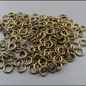 Open Jump Rings bronze Ø 5 mm R103 image 6