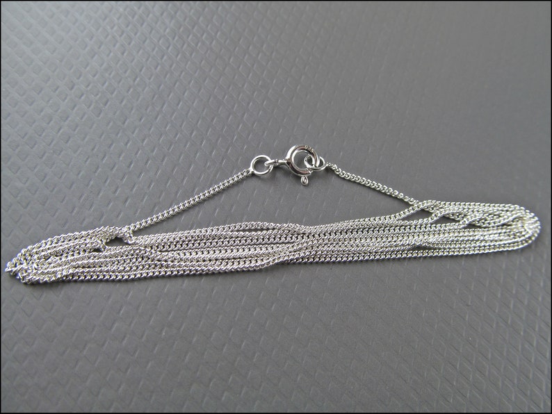 925 Silver Link Chain 60cm / 24 HK925-15 image 2