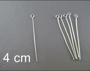 40 or 100 x Eye Pins 40mm bronze antik  (1-1/8") - S17