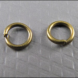 Open Jump Rings bronze Ø 5 mm R103 image 3