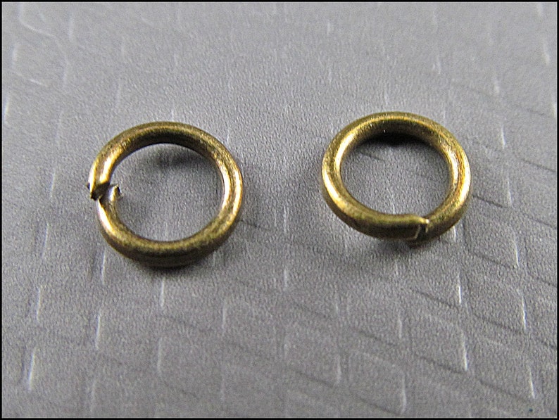 Open Jump Rings bronze Ø 5 mm R103 image 3