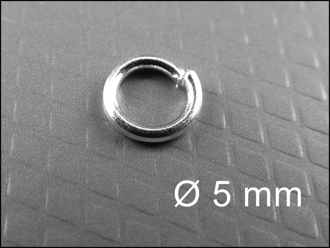 50x 100x or 200x Silver Plated Jump Rings Ø 5 Mm Open Light Etsy
