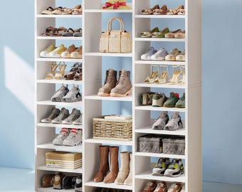 Hoog schoenenrek Grote opbergkast voor schoenen