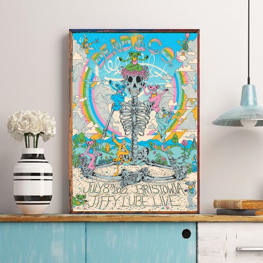 2022 Dead and Company Bristow Poster, Dead And Co Summer 2022 Tour Poster