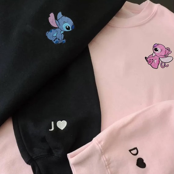 Custom Cartoon Character and Initials Couple Sleeve Etsy UK