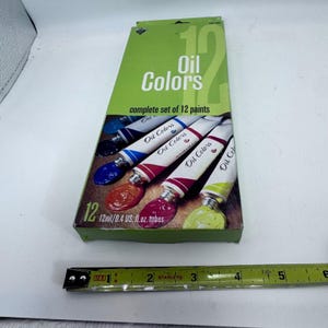 Nicole Quality Value 12 Oil Colors Paint Set 12ml Tubes Non-Toxic ACS 1602 image 2