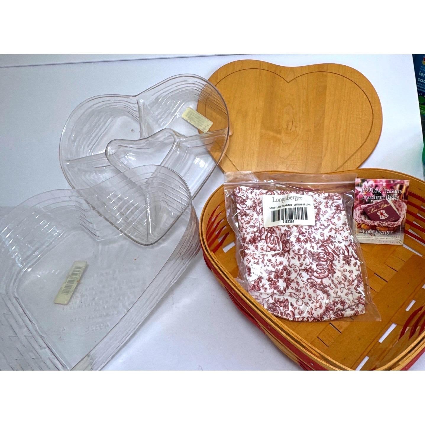 Longaberger Valentine Basket With Lid - Etsy
