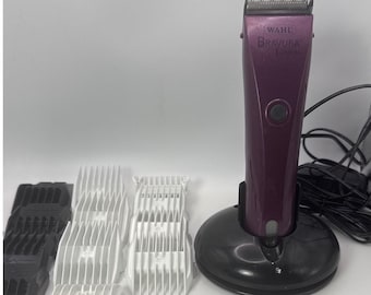 Wahl Professional Bravura draadloze lithiumtondeuse paars 1870 met 12 kammen