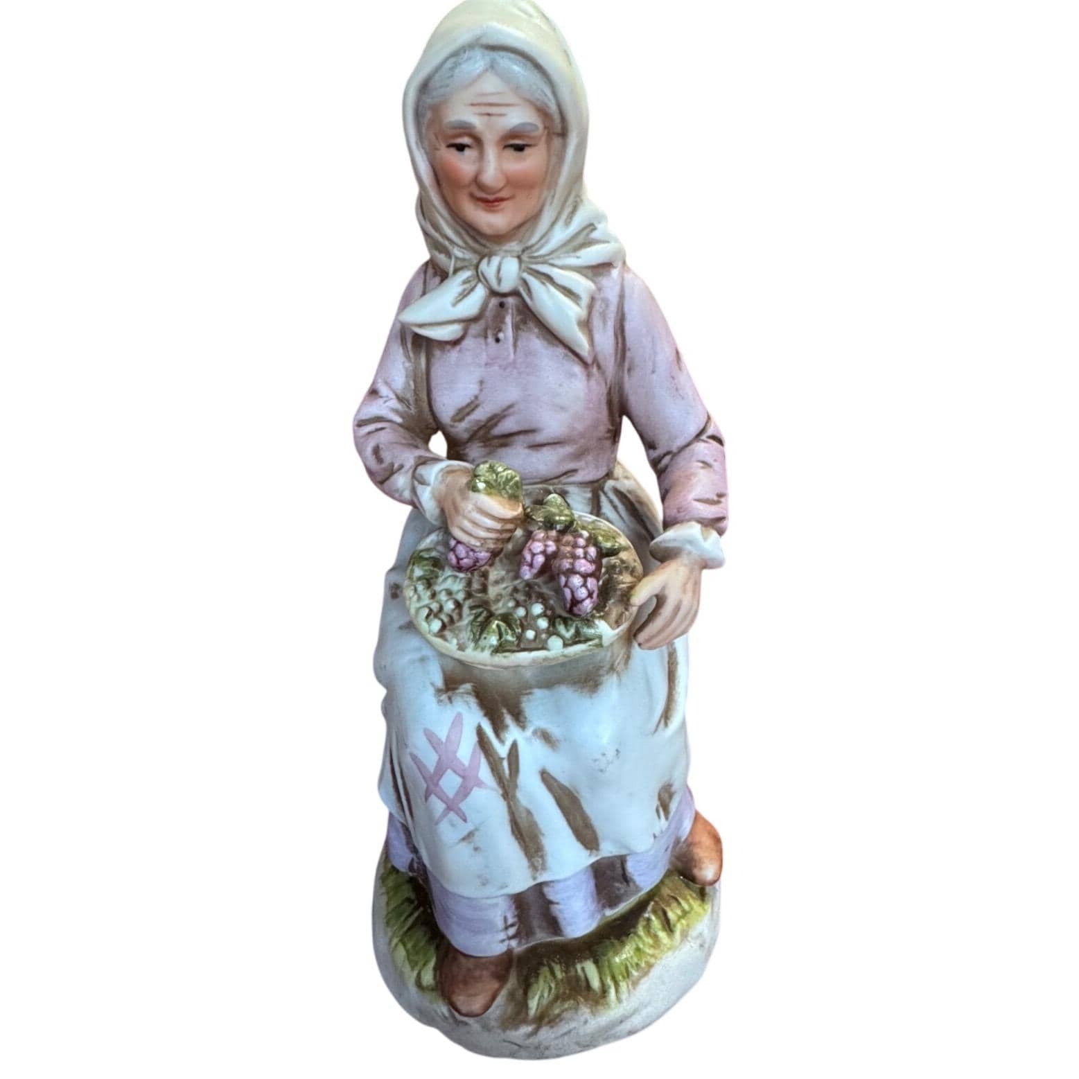 Porcelain Woman With Basket Figurine - Etsy