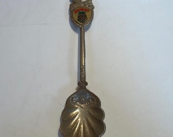 Cuchara de recuerdo vintage de Hawái, Union Japan, con forma de pez y piña, cuenco coleccionable