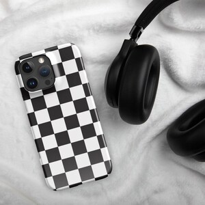 Black and White Checkerboard Snap case for iPhone®