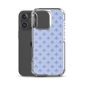 Blue Fleur de Lis Clear Case for iPhone®
