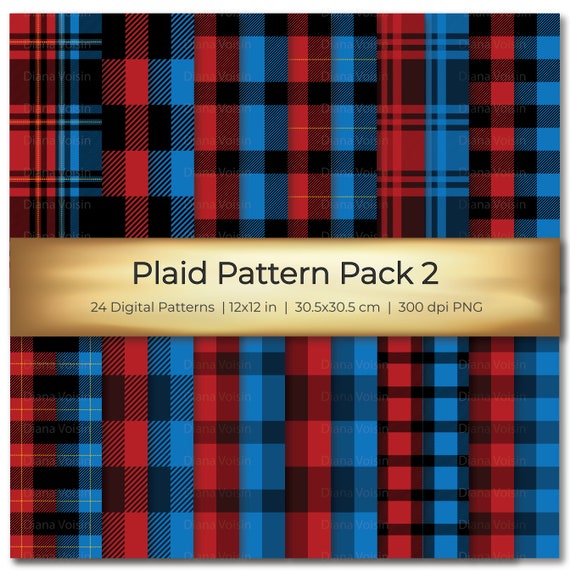 Tartan set pattern seamless plaid vector. Geometric background