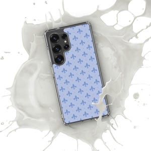 Blue Fleur de Lis Clear Case for Samsung®