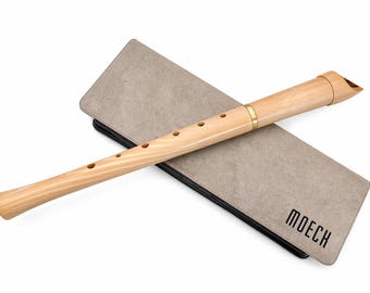 Vintage Moeck Wooden Recorder Flute – Baroque Style – German Brand – Soprano Recorder – Music Instrument