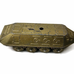 Jouet Ancien Char Tank WW1 Première Guerre En Tôle