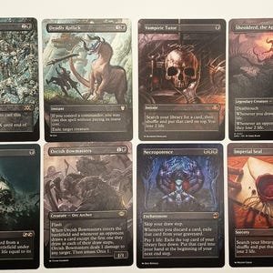 10er Proxy Black Staple set Borderless MTG