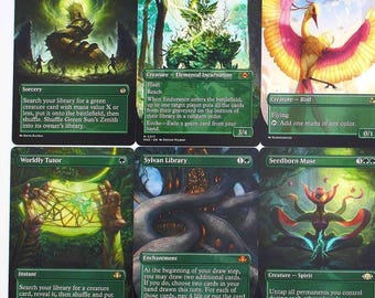 10er Proxy Green Staple Set Borderless MTG