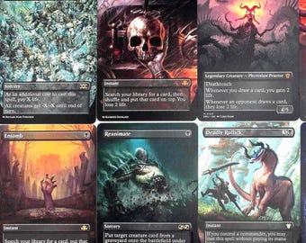 10er Proxy Black Staple set Borderless MTG