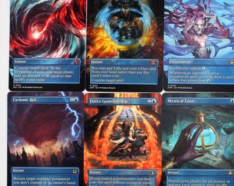 10er Proxy Blue Staple Set Borderless MTG