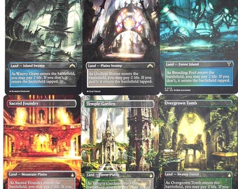 10er Proxy Shock Land Set 2 Borderless MTG