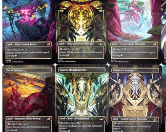 10er Proxy Triome Land Set Borderless MTG