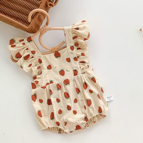 Strawberry Picking Romper