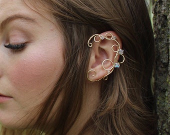 gold wire ear cuff