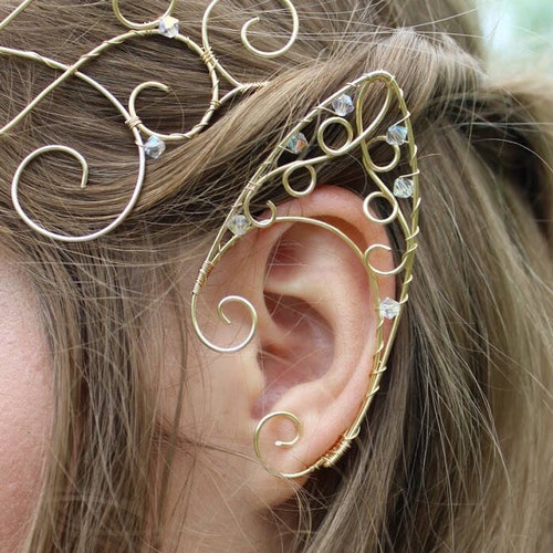 High Elf Ear Cuffs Elf Ears Fairy Ear Cuff Elven Ear Wrap Etsy Canada