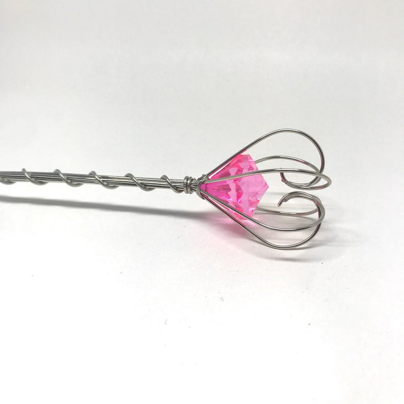 Pink Jewel Fairy Wand, Princess Scepter, image 8