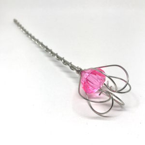 Pink Jewel Fairy Wand, Princess Scepter, image 9