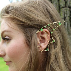 Dragon ear cuffs - Sprite Earrings - Fairy Ear Jewelry -