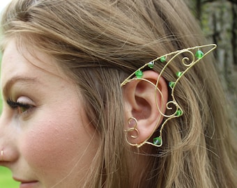 Dragon ear cuffs - Sprite Earrings - Fairy Ear Jewelry -