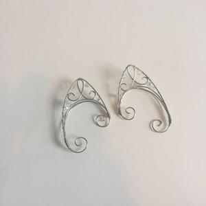 Elven Ear Cuff Fairy Ears Silver Ear Cuff image 3