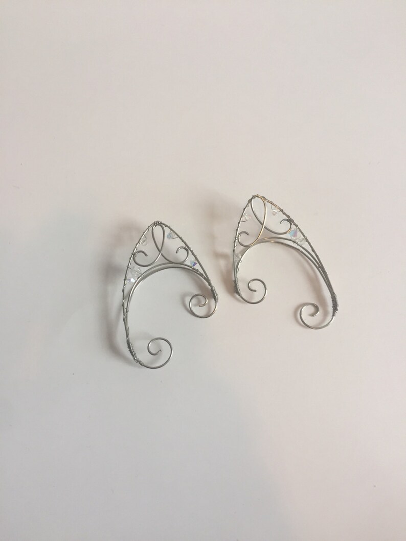 Elven Ear Cuff Fairy Ears Silver Ear Cuff image 3