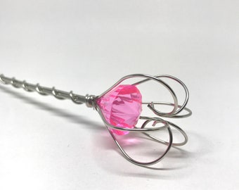 Pink Jewel Fairy Wand,  Princess Scepter,