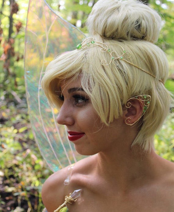 FDCGAS Polsini Orecchie Elfo Ear Cuff, 2paio dell'orecchio dell'elfo gotico di Orecchini d'argento Orecchini a clip dell'orecchio dell'annata di Cosplay, Oggettistica orecchini avvolgenti