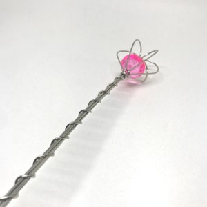 Pink Jewel Fairy Wand, Princess Scepter, image 2