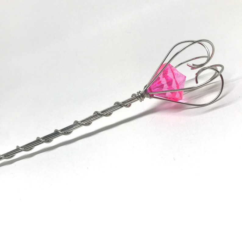 Pink Jewel Fairy Wand, Princess Scepter, image 5