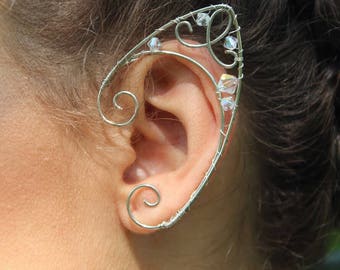Oreilles D’Elfe Fée Avec Perles – 1 Paire – Cosplay Sirène, Halloween, Photographie – Sans Perçage