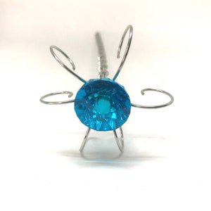 Blue Jewel Fairy Wand Princess Scepter Crystal Sceptre Little Girl Gift Godmother image 5
