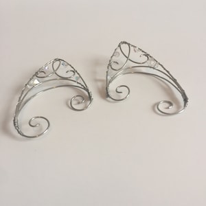 Elven Ear Cuff Fairy Ears Silver Ear Cuff image 4