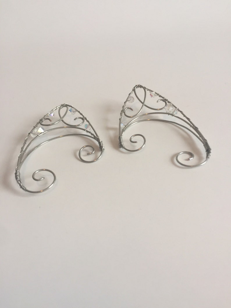 Elven Ear Cuff Fairy Ears Silver Ear Cuff image 4