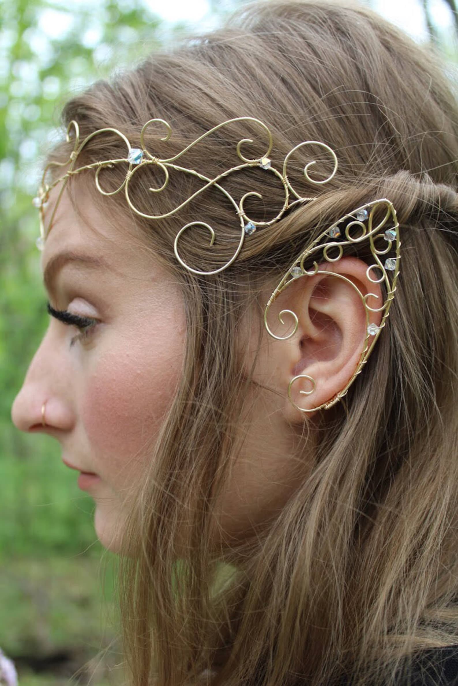 High Elf Ear Cuffs Elf Ears Fairy Ear Cuff Elven Ear Wrap Etsy