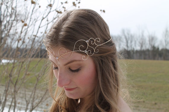Elven Tiara - Wire Elven Circlet - Regal Renaissance Crown