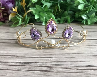 Purple Jewel Princess Crown